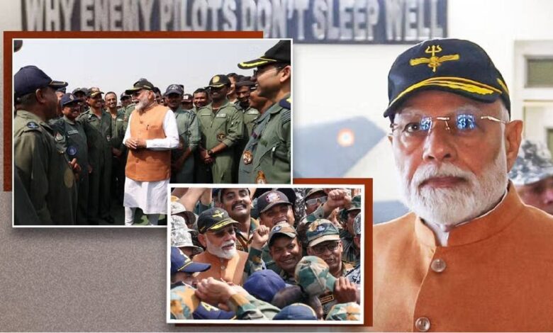PM Modi met army soldiers at Adampur Airbase