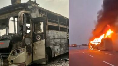 lucknow bus fire