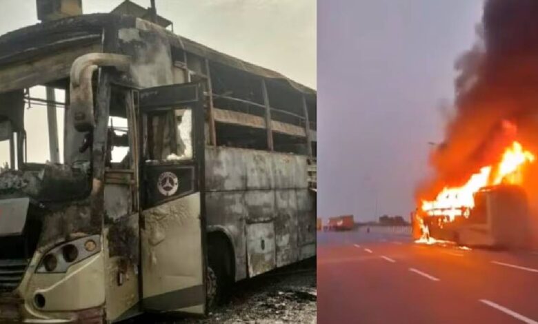 lucknow bus fire