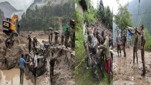 Massive landslide Sikkim 3 army soldiers martyred 9 still missing