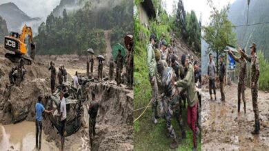 Massive landslide Sikkim 3 army soldiers martyred 9 still missing