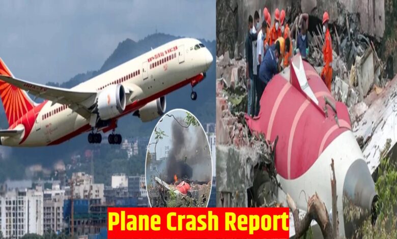 Plane Crash Report Both engines of the plane were shut down,