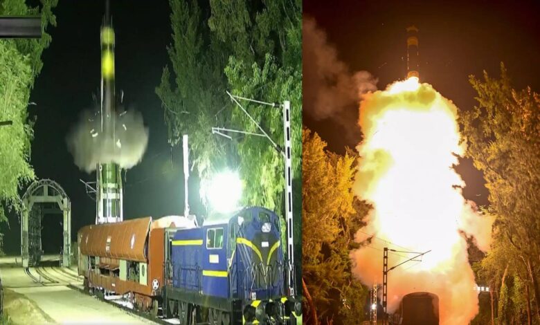 Rail based Agni Prime missile successfully tested trains will also be used to attack enemies