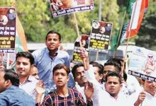 ai-summit-protest-rahul-gandhi