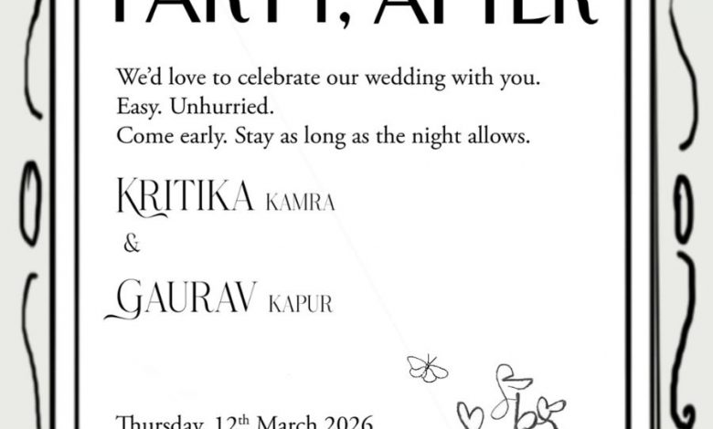 kritika-kamra-gaurav-kapoor-wedding-invite