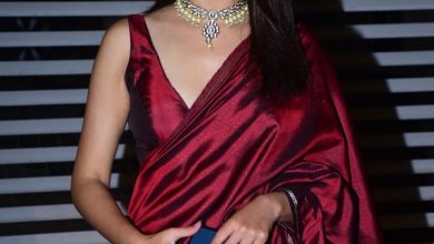 kritika-red-saree-romantic-liplock