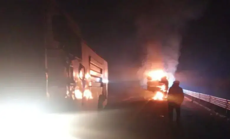 delhi-mumbai-expressway-car-fire